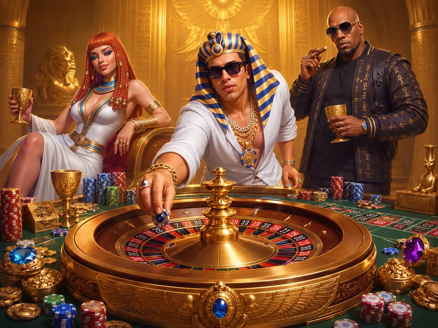 Egyptian Roulette Luxury Gambling Night